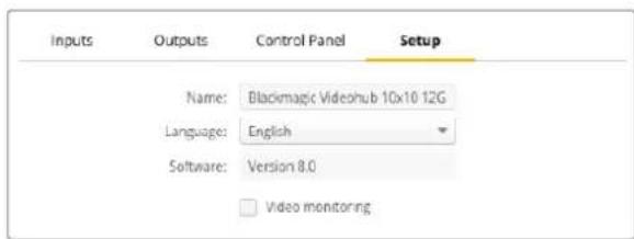 Blackmagic Design Videohub Master Control Pro - 视频监看 - 1