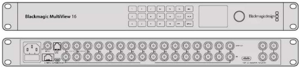 Blackmagic Design Videohub Master Control Pro - Blackmagic MultiView 16 - 1