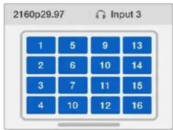 Blackmagic Design Videohub Master Control Pro - MultiView düzeni - 1