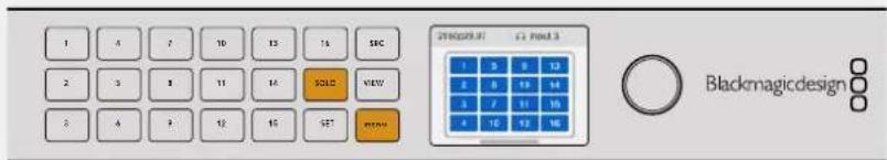 Blackmagic Design Videohub Master Control Pro - SOLO ve MENU Butonları - 1