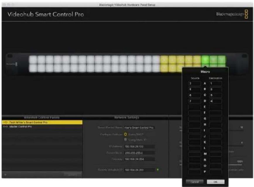 Blackmagic Design Videohub Master Control Pro - Number of Macros - 1