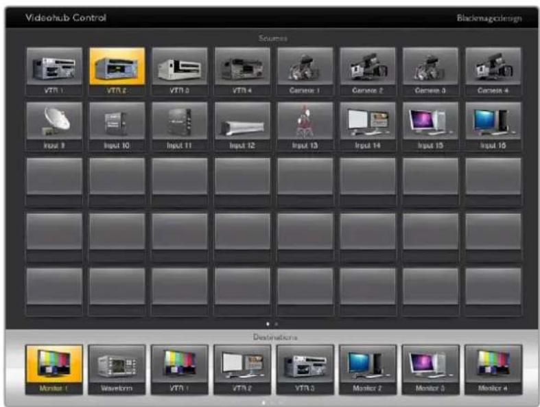 Blackmagic Design Videohub Smart Control Pro - Visualisation et changement du routage - 1