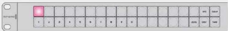 Blackmagic Design Videohub Smart Control Pro - Luz cor-de-rosa piscando - 1