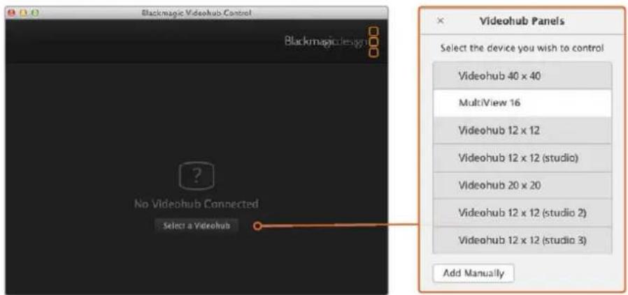 Blackmagic Design Videohub Smart Control Pro - Configuring Network Settings on Blackmagic MultiView 16 - 2