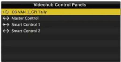 Blackmagic Design Videohub Smart Control Pro - GPI and Tally Interfaceのコンフィギュレーション - 2