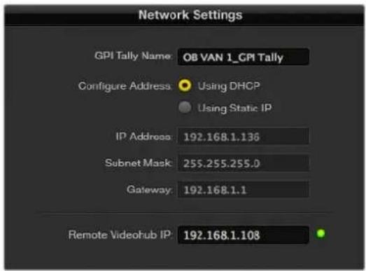 Blackmagic Design Videohub Smart Control Pro - Configuración de unidades GPI and Tally Interface - 3