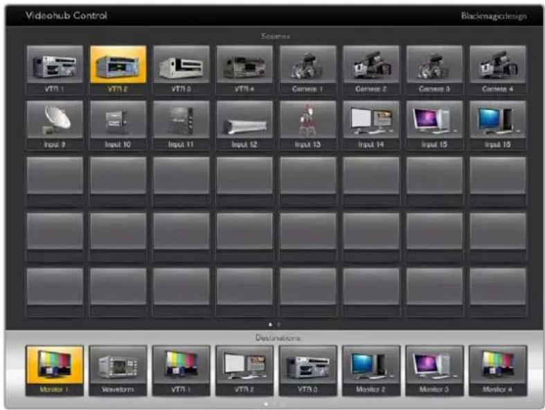 Blackmagic Design Videohub Smart Control Pro - 查看和更改信号指派 - 1