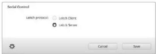 Blackmagic Design Videohub Smart Control Pro - Impostazioni del controllo seriale - 2