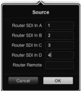 Blackmagic Design Videohub Smart Control Pro - Configuração Barramento de Corte - 1