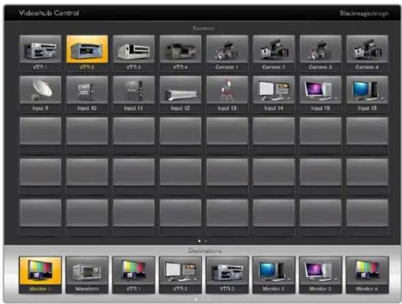 Blackmagic Design Videohub Smart Control Pro - ルーティングの 確 認と変 更 - 1
