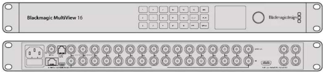 Blackmagic Design Videohub Smart Control Pro - Blackmagic MultiView 16 - 1