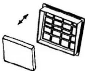 Haeger Super Silent VC-75B.039A - Replacing the motor protection filter - 1