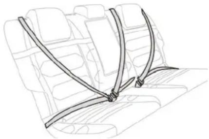 CITROEN C5 X (2024) - Ceintures de sécurité arrière - 1