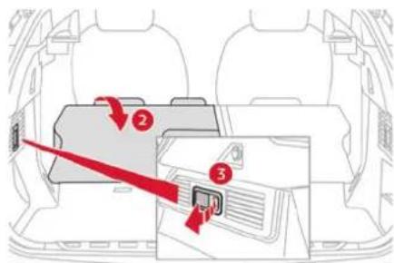 CITROEN C5 X (2024) - Rabattement des dossiers - 3