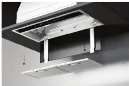 Fisher & Paykel HP36IDCHX4 - Retrait des filtres en aluminium - 1