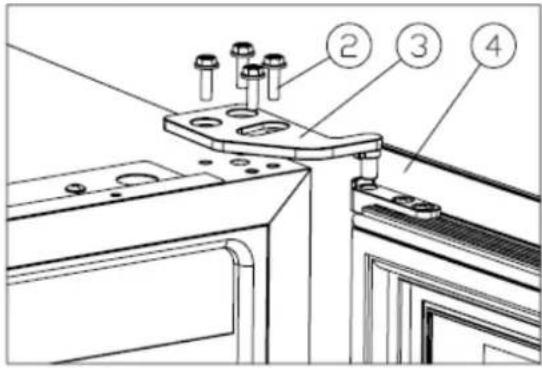 CLIMADIFF CBI40DB1 - Reversing the door - 1