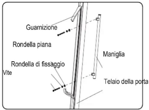 CLIMADIFF CBI40DB1 - Montaggio della maniglia - 1