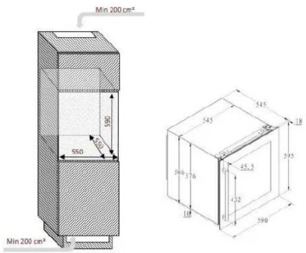 CLIMADIFF CBI40DB1 - Built-in installation drawings - 1