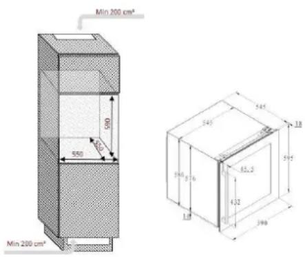 CLIMADIFF CBI40DB1 - ATTENZIONE: per tutti questi modelli, va tenuto bene in considerazione lo spazio necessario per l'ingresso e l'uscita dell'aria. - 1
