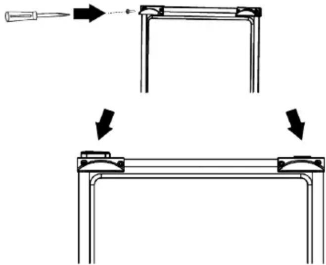 BEKO B1RCNE364G - Fixation des cales en plastique - 1
