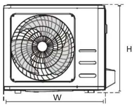 BEKO BEHPG 120 - Unit mounting dimensions - 2