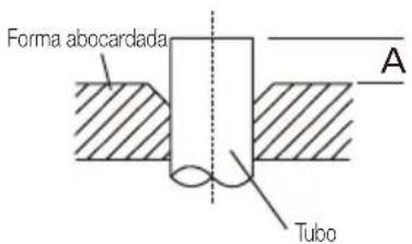 BEKO BEHPG 120 - Extension del tubo por encima del abocardamento - 1