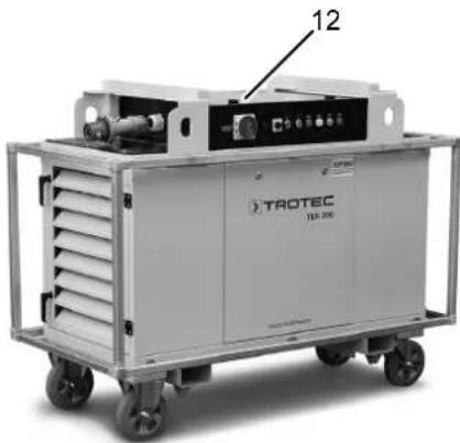 TROTEC TEH 400 - Ouverture du boîtier électrique - 1