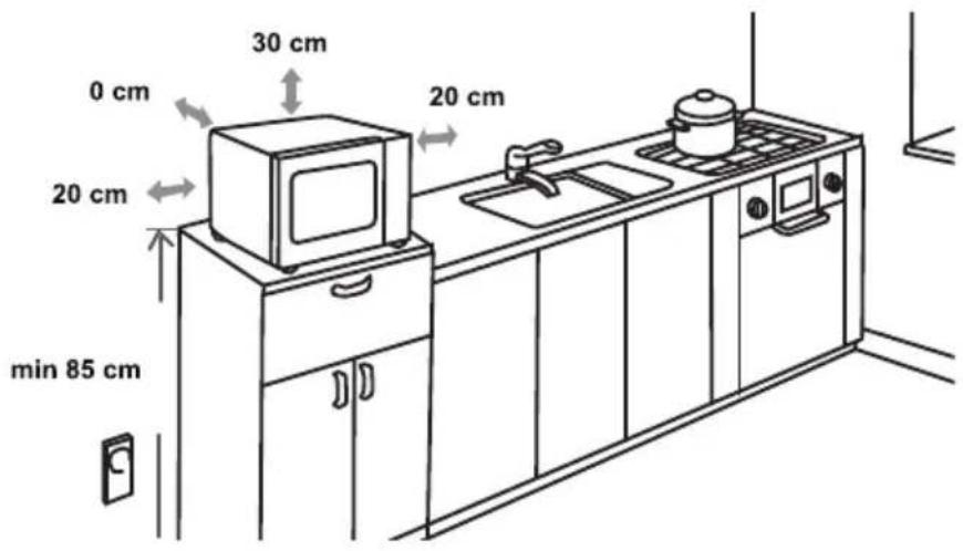 GORENJE MO20A3WH - MOUNTING DIMENSIONS - 1