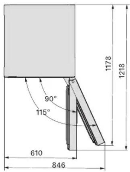 MIELE FN 4322 D-1 - Dimensions d'installation/ Vue de dessus - 2