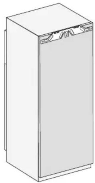 MIELE FNS 7740 D - Encastrement dans un meuble haut/ Vue latérale - 2