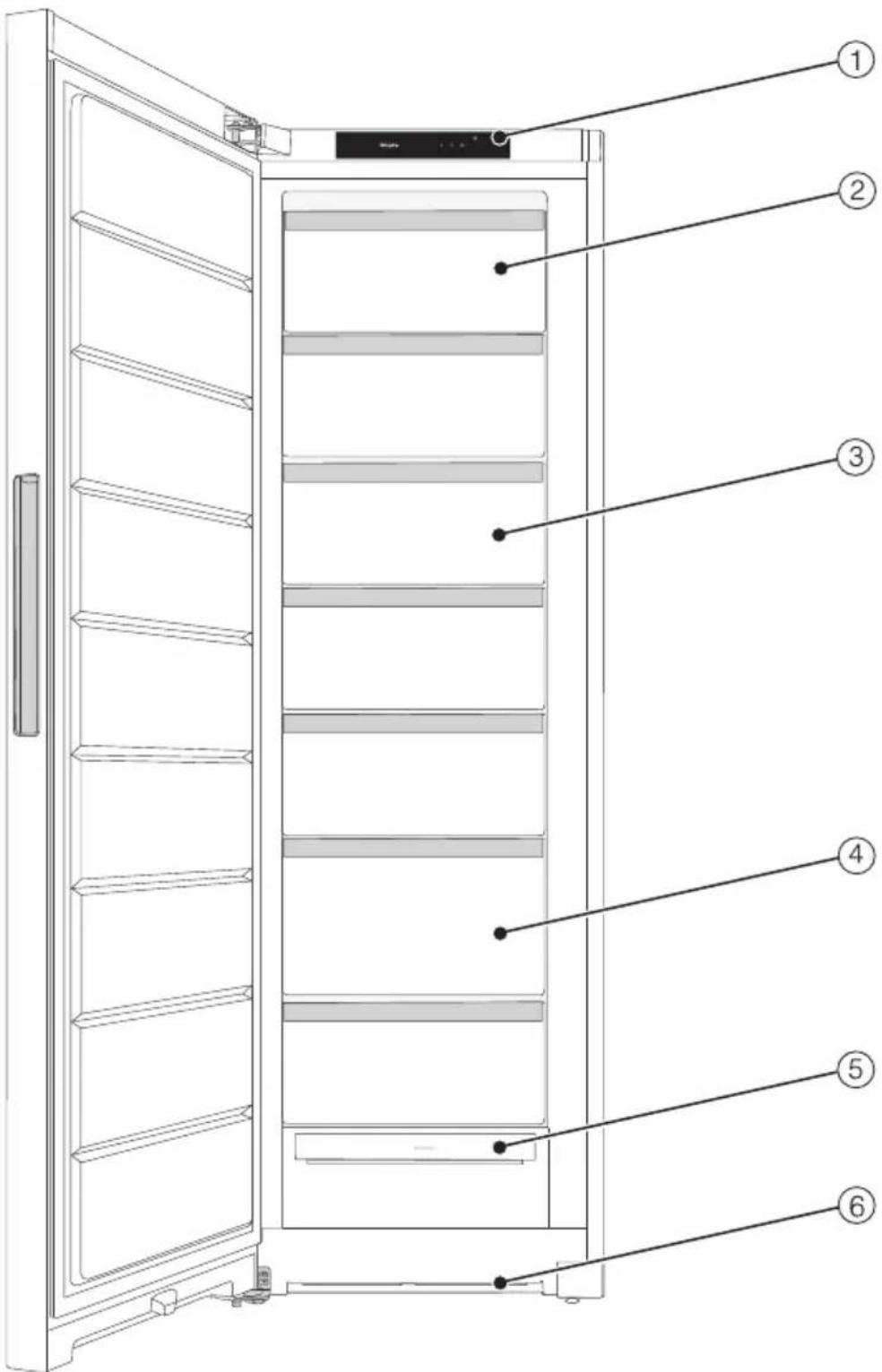 MIELE FNS 4382 D - Vue d'ensemble de l'appareil - 1