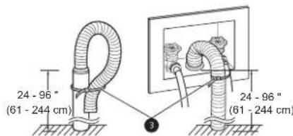 LG WM6998HVA - Insert the end of the drain hose into the standpipe. - 8