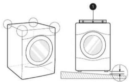 LG WM6998HVA - Position the washer in its final location. - 1