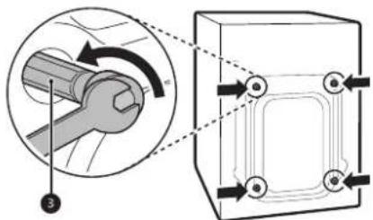 LG WM6998HVA - Remove the bolt assemblies. - 1