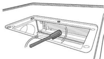 LG WM6998HVA - Nettoyage du filtre interne - 5