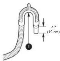 LG WM6998HVA - Clip the end of the hose into the elbow bracket. - 1