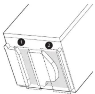 LG LDPN454HT - Acheminement de la conduite d'eau et du câblage électrique - 1