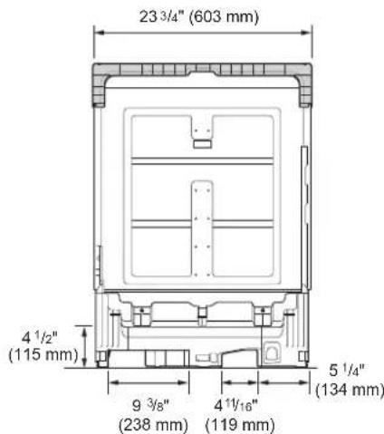 LG LDPH5554S - Dimensiones del producto - 1