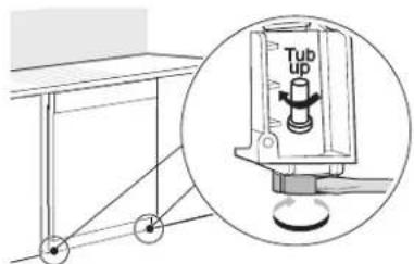 LG LDPH5554D - Adjusting Front Leveling Feet - 1