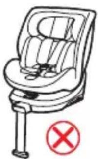 Burigotto Boavista Spin - Instalación de la silla de seguidad infantil orientada hacía delante usingla fijación ISOFIX + la pata de apoyo (apto para niños de 76 a 105 cm de alta) - 6