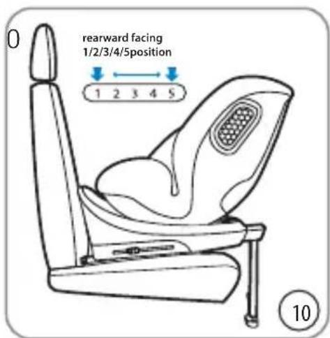 Burigotto Boavista Spin - Adjust the angle reclining of car seat - 2