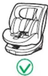 Burigotto Boavista Spin - Installation du siège-auto en position face à la route avec attache ISOFIX + pied de support (adaptée aux enfants mesurant entre 76 et 105 cm) - 11