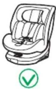 Burigotto Boavista Spin - Instalación de la silla de seguidad infantil orientada hacía delante usingla fijación ISOFIX + la pata de apoyo (apto para niños de 76 a 105 cm de alta) - 7