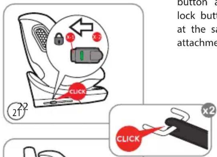 Burigotto Boavista Spin - Installing method for ISOFIX attachment - 3