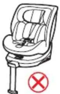 Burigotto Boavista Spin - Instalación de la silla de seguidad infantil orientada hacía delante usingla fijación ISOFIX + la pata de apoyo (apto para niños de 76 a 105 cm de alta) - 10