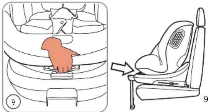 Burigotto Boavista Spin - Adjust the angle reclining of car seat - 1