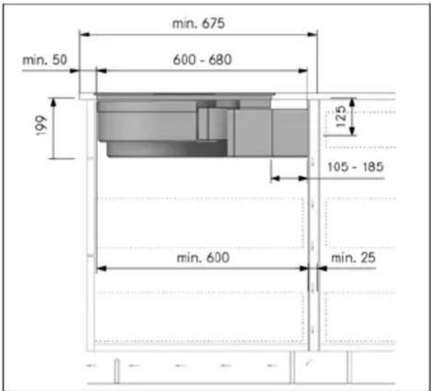 BORA M Pure - Extension de la section télescopique du boîtier de purification - 1