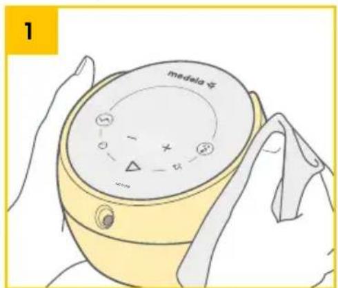 MEDELA Sonata - 6A. Limpieza del extractor de leche - 1