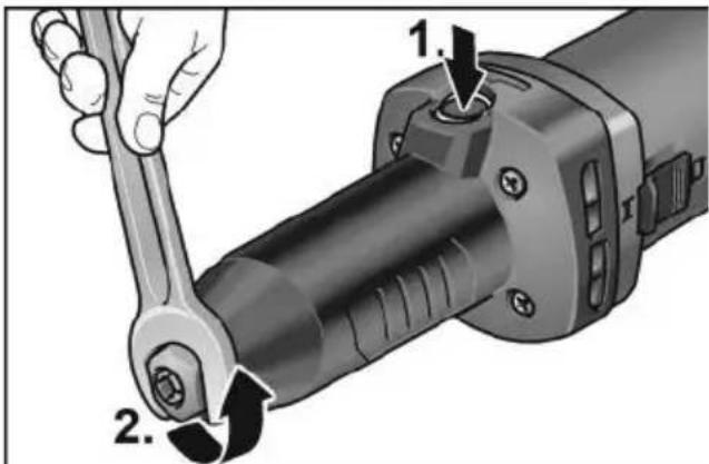 Flex DGE 8-32 - Montaje y cambio del cuerpo amolador - 1