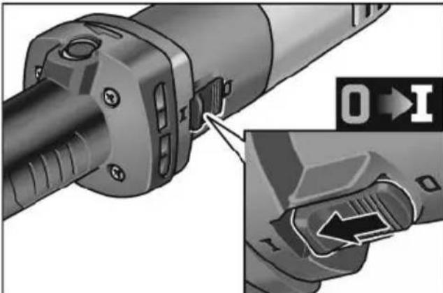 Flex DGE 8-32 - Elektrikli el aletinin açilması ve kapatilması - 1